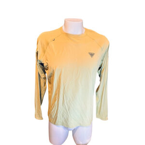 Men's Columbia Long Sleeve Tee S Yellow i23